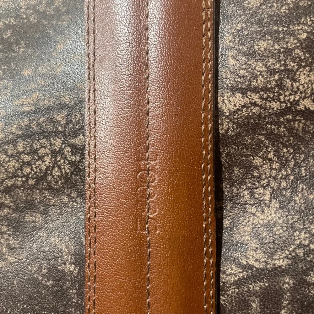 Aniline Kipskin Shoulders Mens Dark Brown Torino Leather Belt Size 40‎